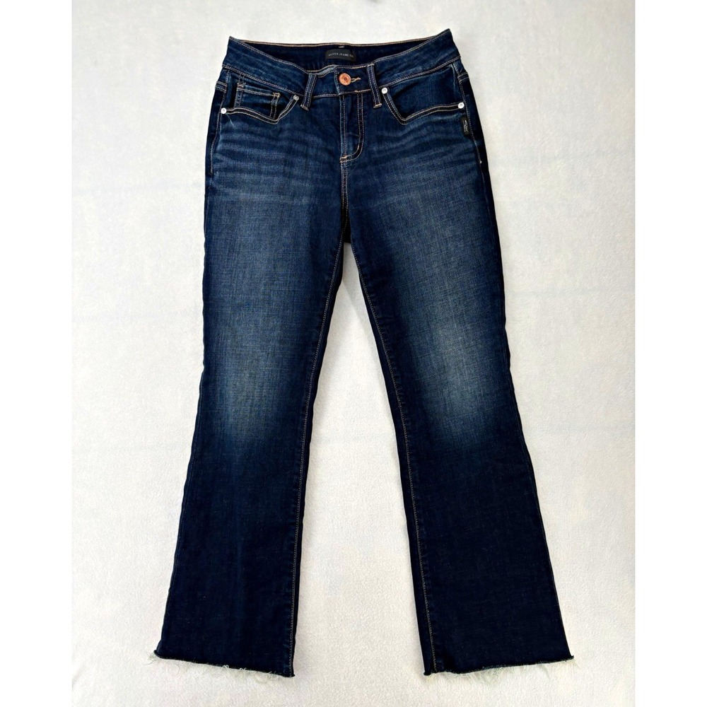 Silver Jeans Co. Suki Kick Flare Dark Wash Blue Denim Jeans Womens 27" Waist